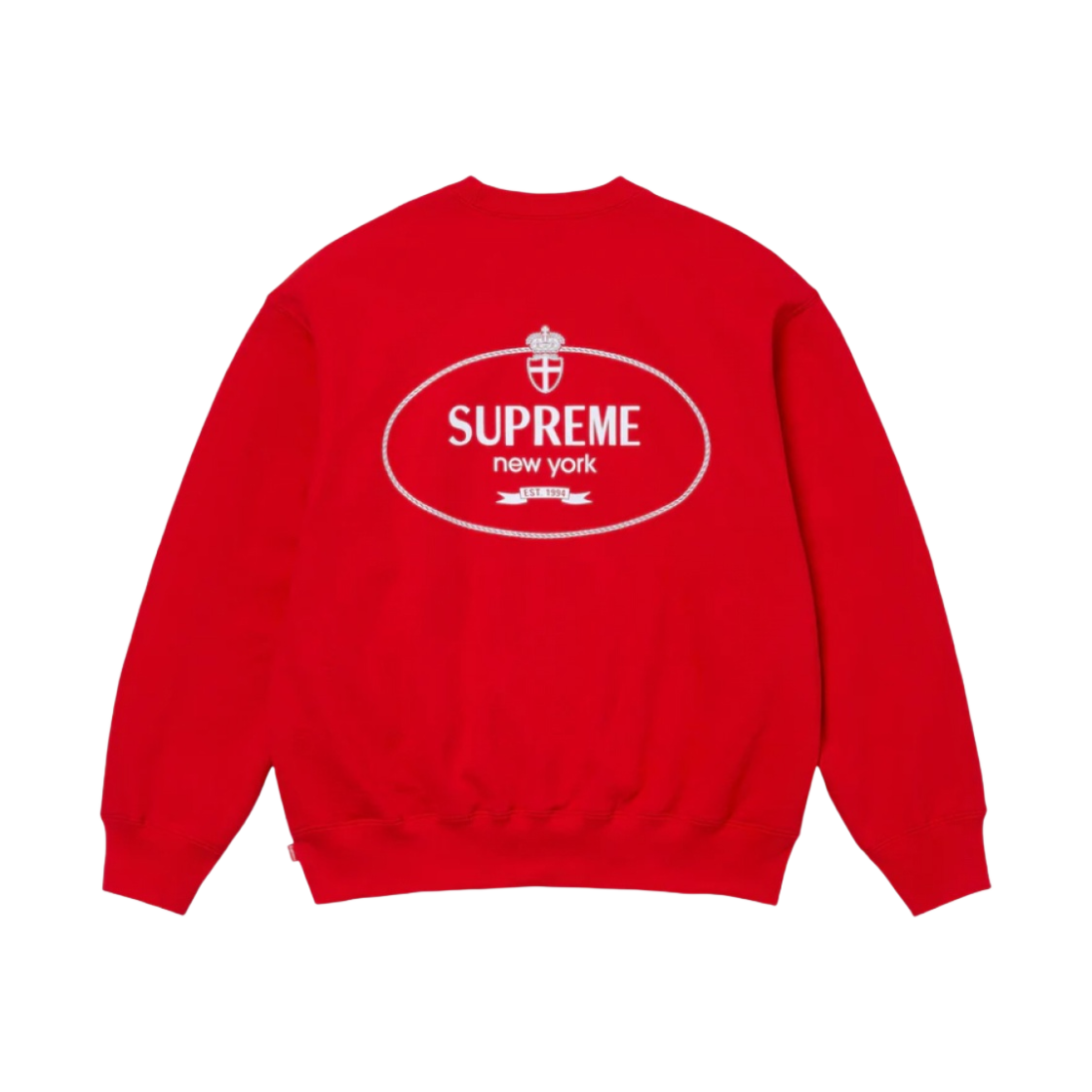 - Supreme Crest Crewneck Red - 24FW
