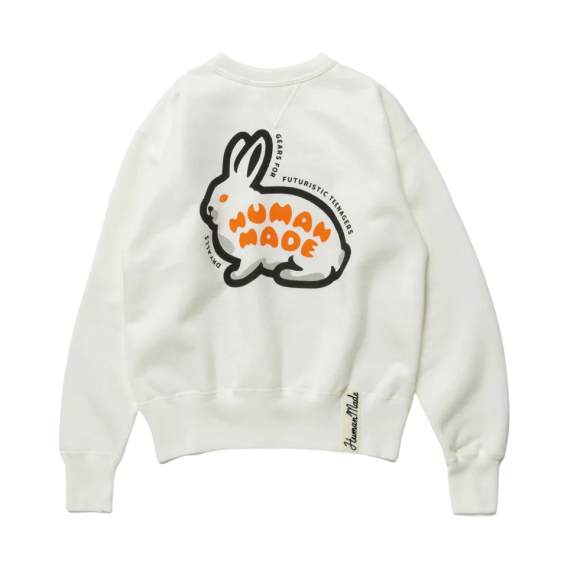 휴먼 메이드 래빗 츠리아미 스웨트셔츠 화이트(Human Made Rabbit Tsuriami Sweatshirt White) - 1