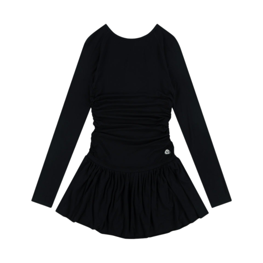 SU2403OP02BK Coyseio Draping Dress Black