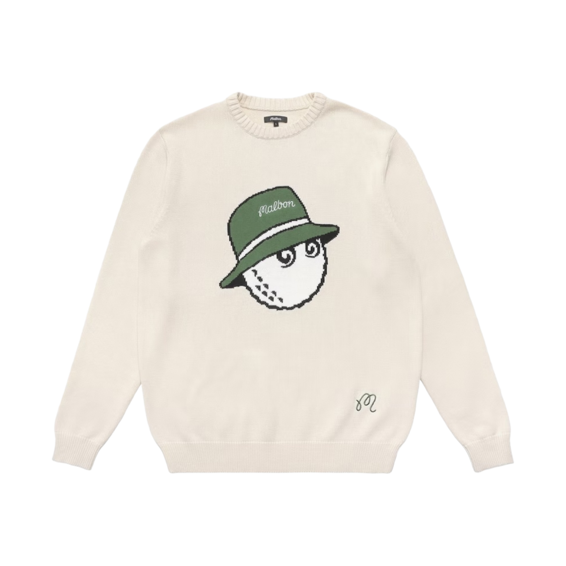 말본 골프 테디 스웨터 크림(Malbon Golf Teddy Sweater Cream) - 1