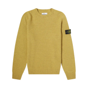 Stone Island 505A3 Lambswool Crewneck Knit Dark Beige - 21FW