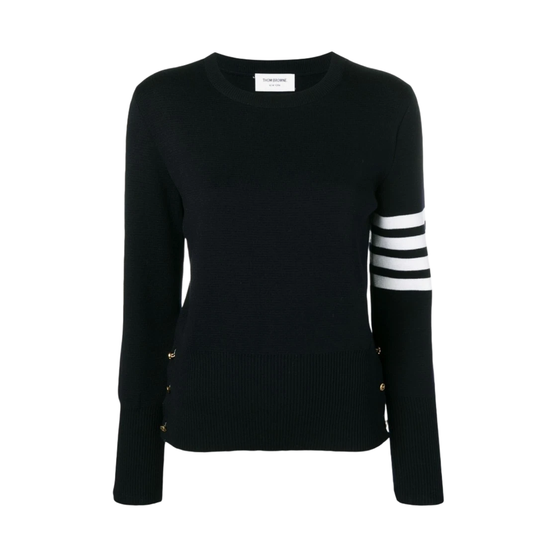 Thom Browne (W) Thom Browne 4-Bar Milano Pullover Sweater Navy · 36