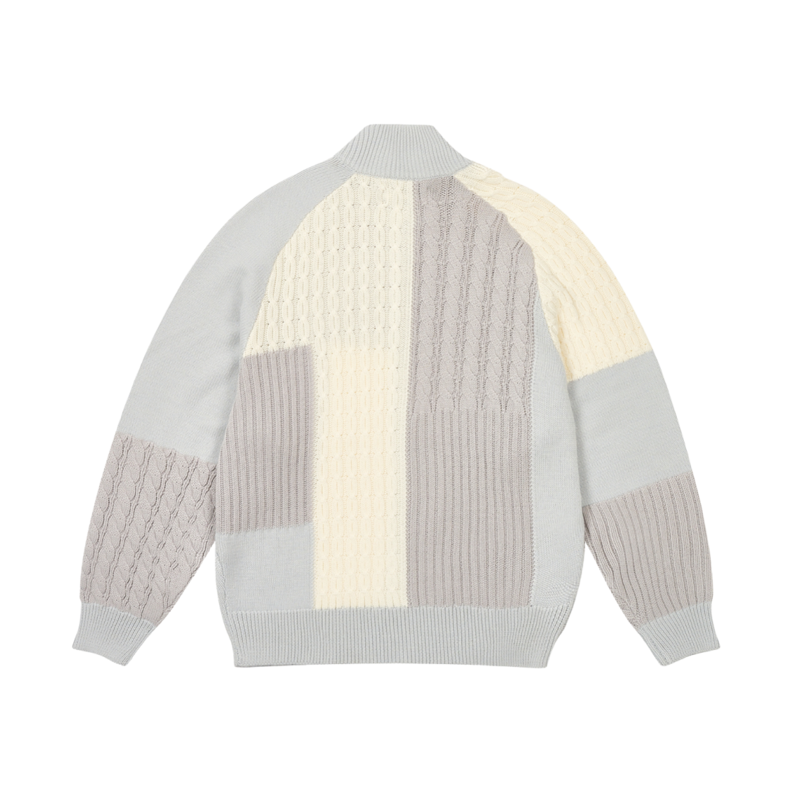 팔라스 패치워크 집 니트 화이트 - 25SS | Palace | KREAM