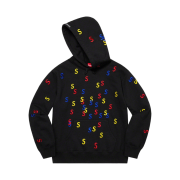 Supreme Embroidered S Hooded Sweatshirt Black - 21SS