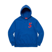 Supreme S Logo Hooded Sweatshirt Royal - 22FW