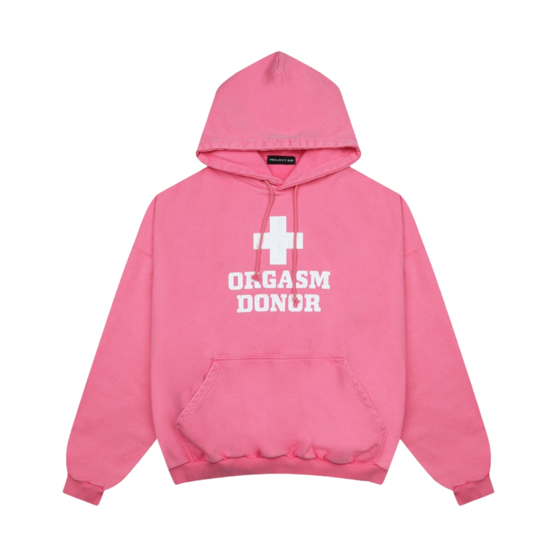 프로젝트 G/R 오르가즘 도너 후드 워시드 핑크