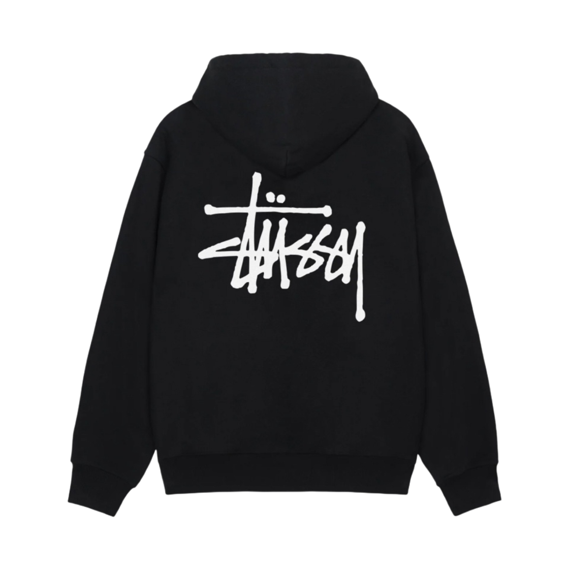 1925000/1925000M Stussy Basic Stussy Hoodie Black - 대표 이미지 #1