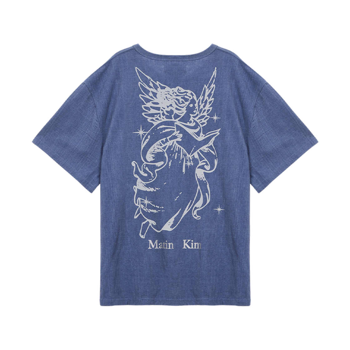 (W) 마뗑킴 엔젤 피그먼트 탑 블루((W) Matin Kim Angel Pigment Top Blue) - 2