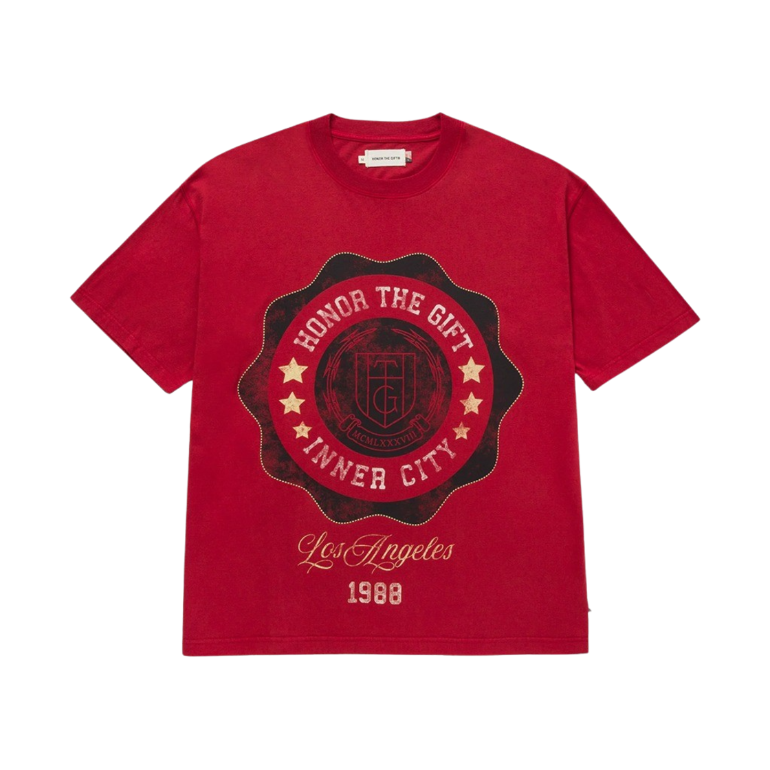 KM4BTSSHG17BR Honor the Gift HTG Seal Logo Tee Brick