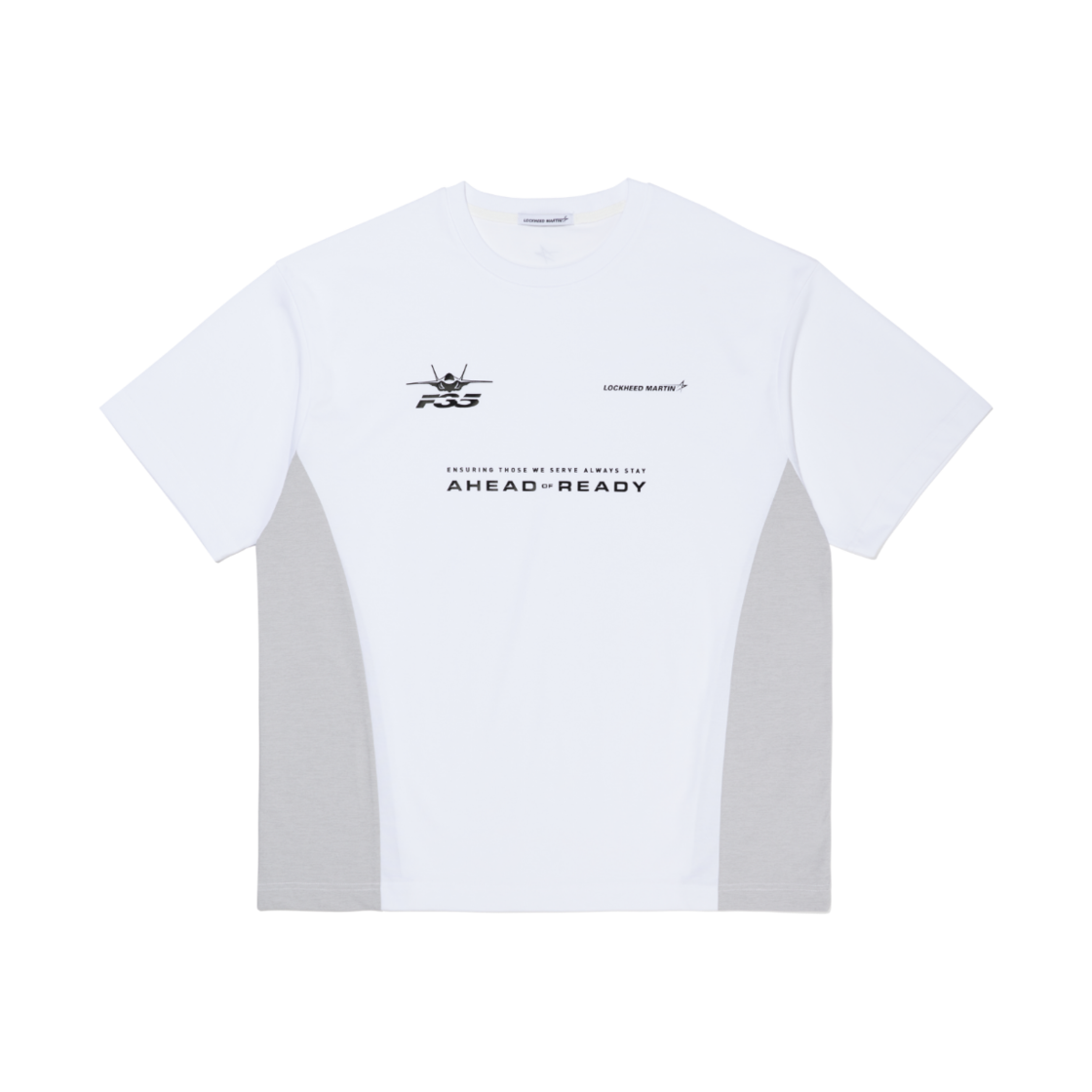 L24UTS003WHT LOCKHEED MARTIN LM F-35 Team Reflective Blockcore T-Shrit White