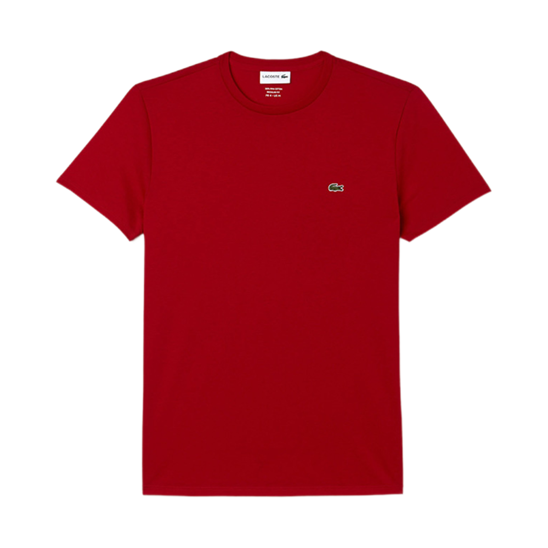TH6709-240 Lacoste Cotton Pima T-Shirt Red