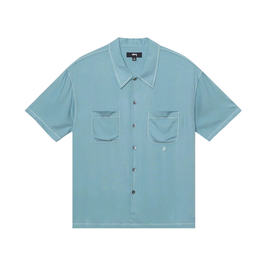 스투시 콘트라스트 픽 스티치 셔츠 블루(Stussy Contrast Pick Stitched Shirt Blue) - 1