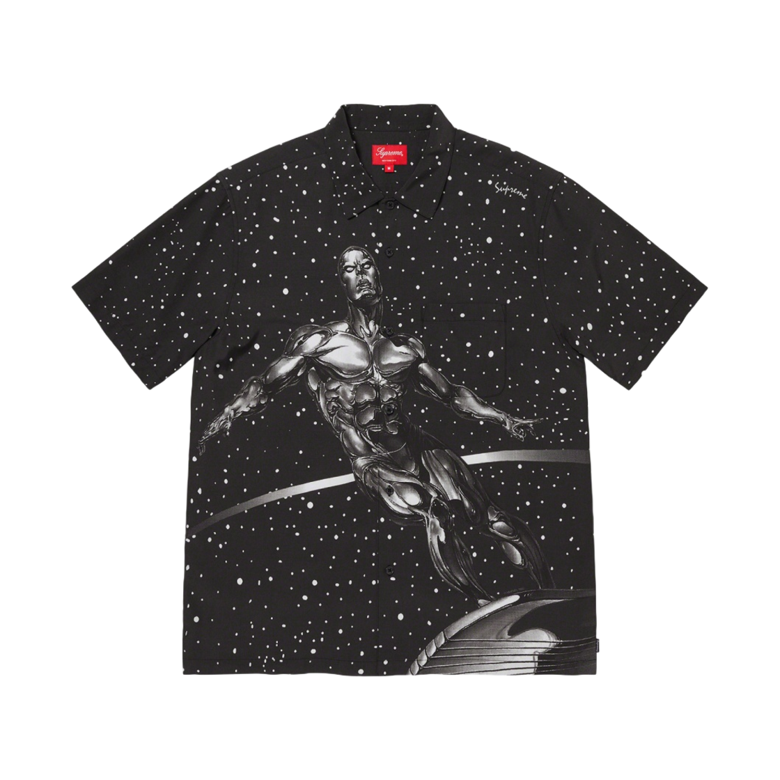슈프림 실버 서퍼 숏슬리브 셔츠 블랙 - 22SS(Supreme Silver Surfer S/S Shirt Black - 22SS) - 1