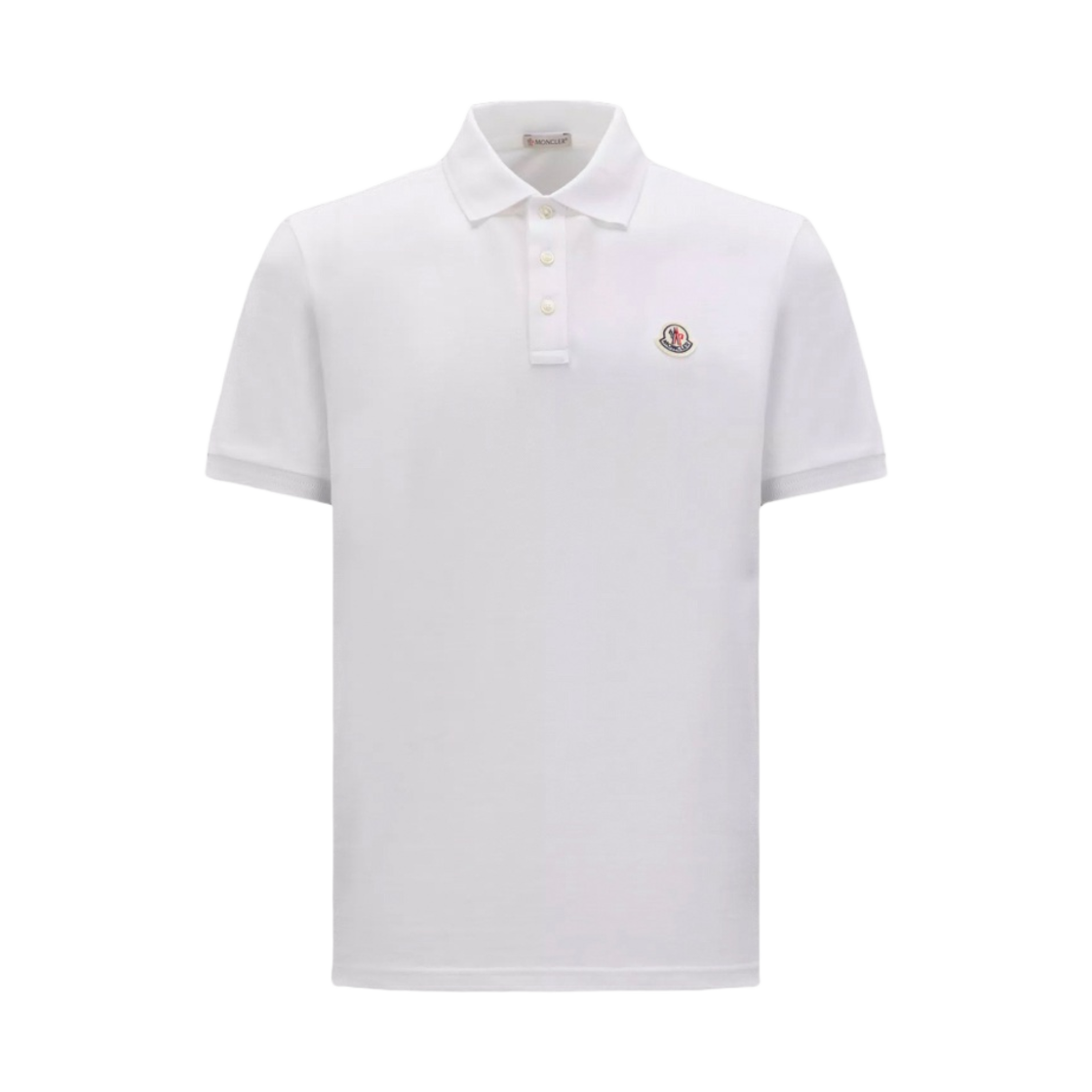 I2-091-8A00012-84556-002 Moncler Logo Polo Shirt Optical White - 23FW