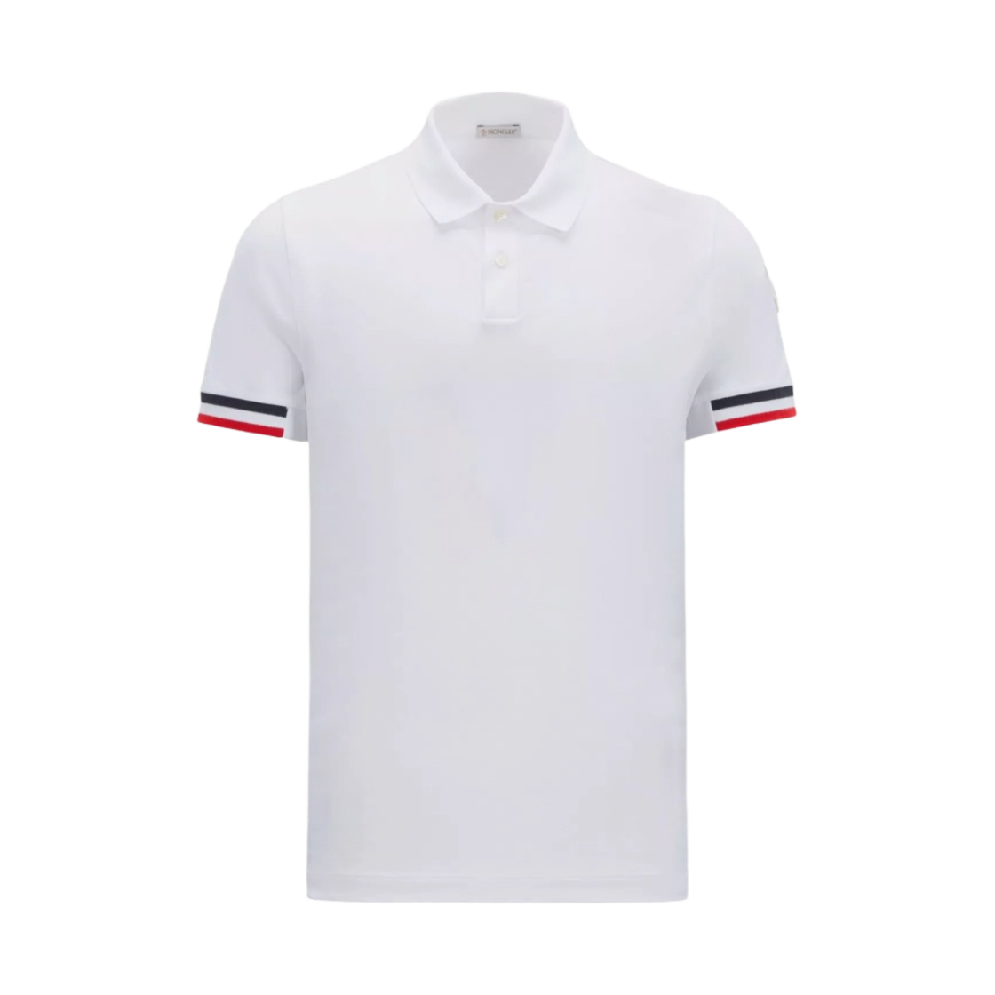 몽클레르 삼색 악센트 폴로 셔츠 화이트 - 23SS(Moncler Three Colors Accent Polo Shirt White - 23SS) - 1