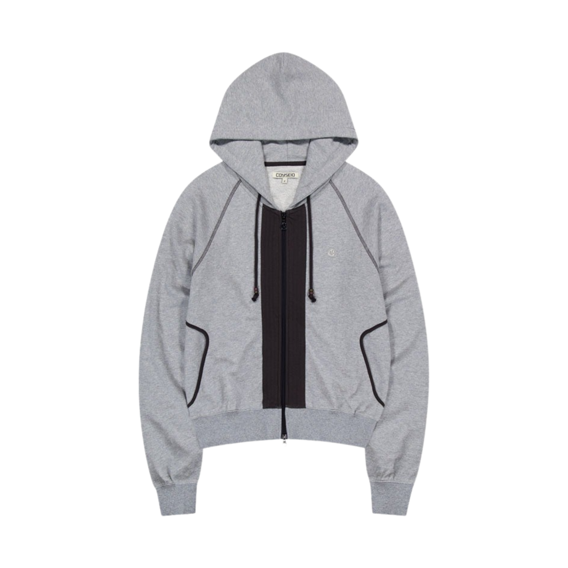 코이세이오 퍼커링 후드 집업 그레이