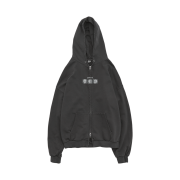 Polyteru x Casper Zip Hoodie 3 Good Men Washed Charcoal