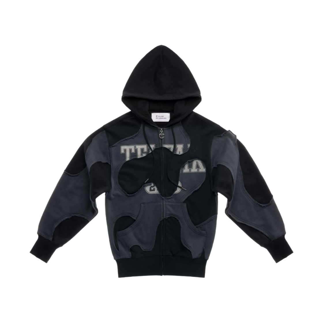 텔파 카모 후드 블랙 오프 블랙(Telfar Camo Hoodie Black Off Black)
