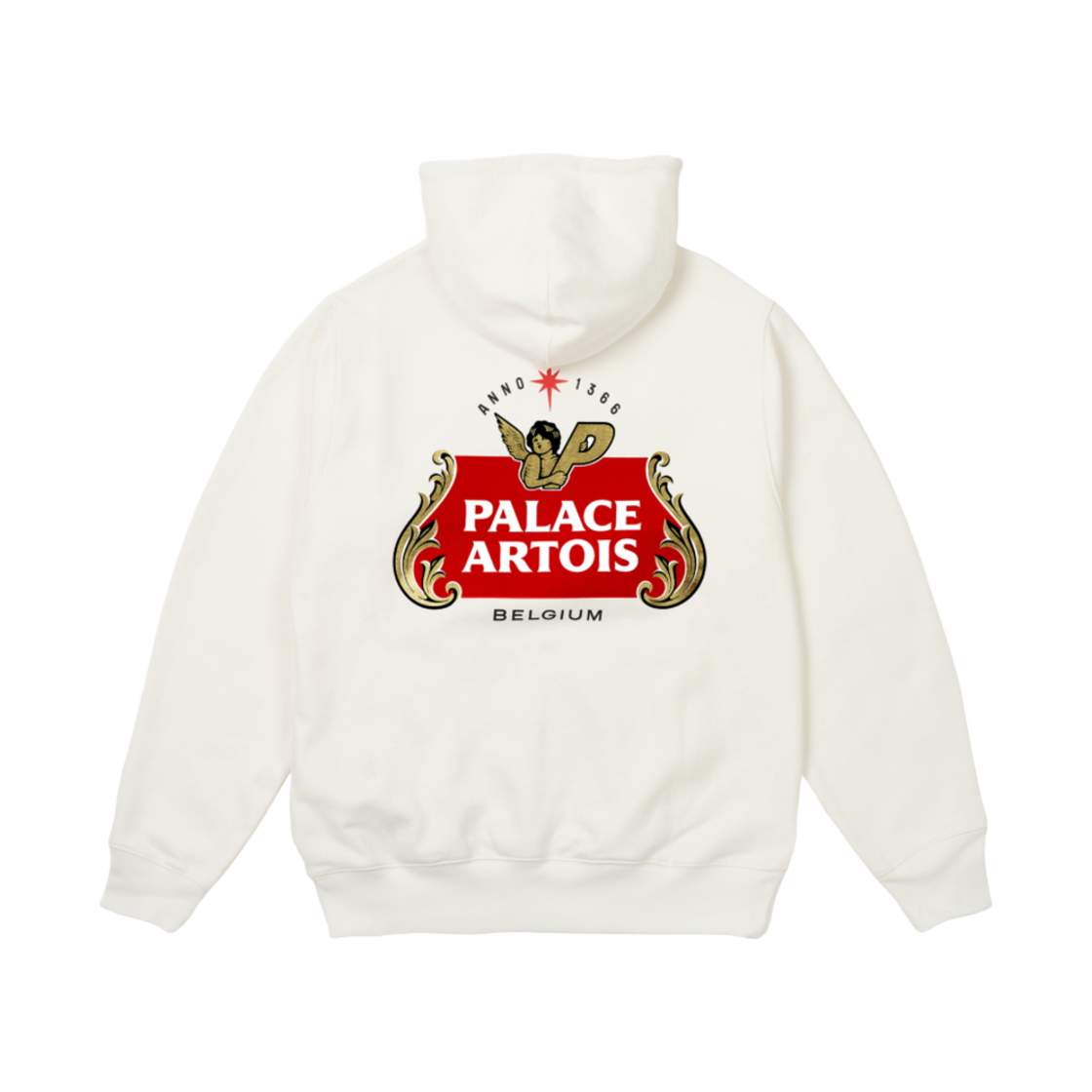 - Palace x Stella Artois Hoodie White - 24SS