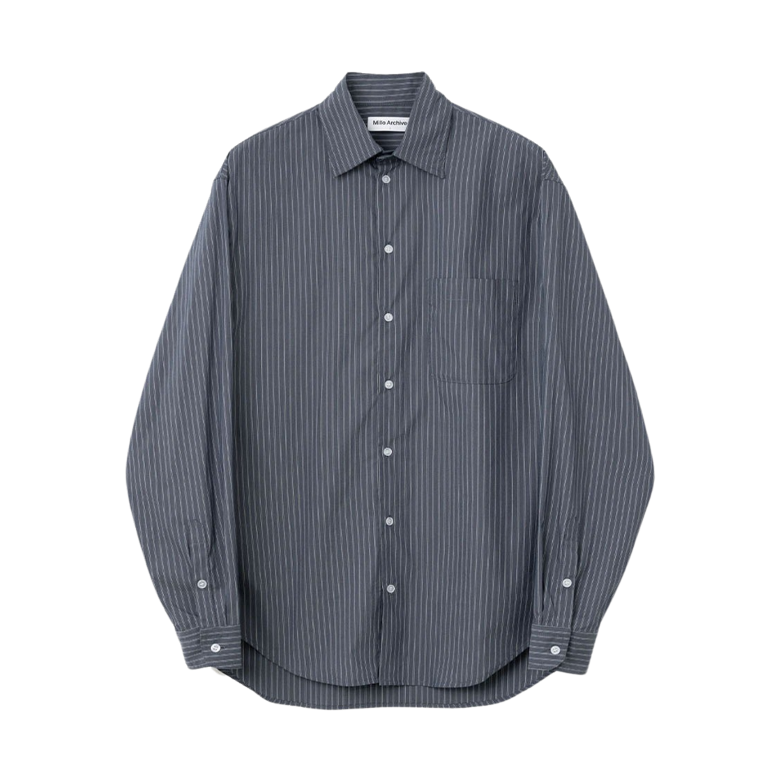 밀로 아카이브 스트라이프 레귤러 핏 셔츠 네이비(Millo Archive Stripe Regular Fit Shirts Navy) - 1