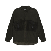 Sansan Gear Corduroy String Pocket Shirts Khaki