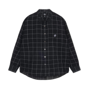 Stussy Lightweight Classic Shirt Black Windowpane
