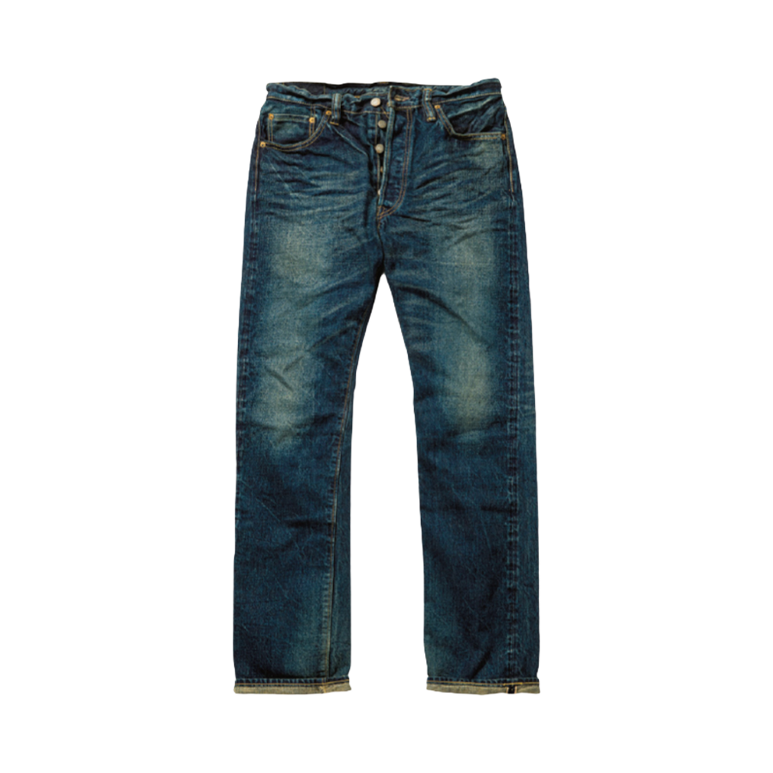 슈가 케인 14온즈 파이버 데님 론 스타 진 슬림 핏 5 이어 에이지드 다크 블루 하드 워시(Sugar Cane 14 oz. Fiber Denim Lone Star Jeans Slim Fit 5 Year Aged Dark Blue)