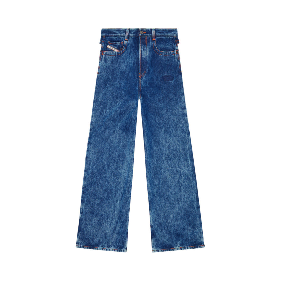 디젤 D-라이저 0Emad 스트레이트 진 다크 블루(Diesel D-Riser 0Emad Straight Jeans Dark Blue) - 1