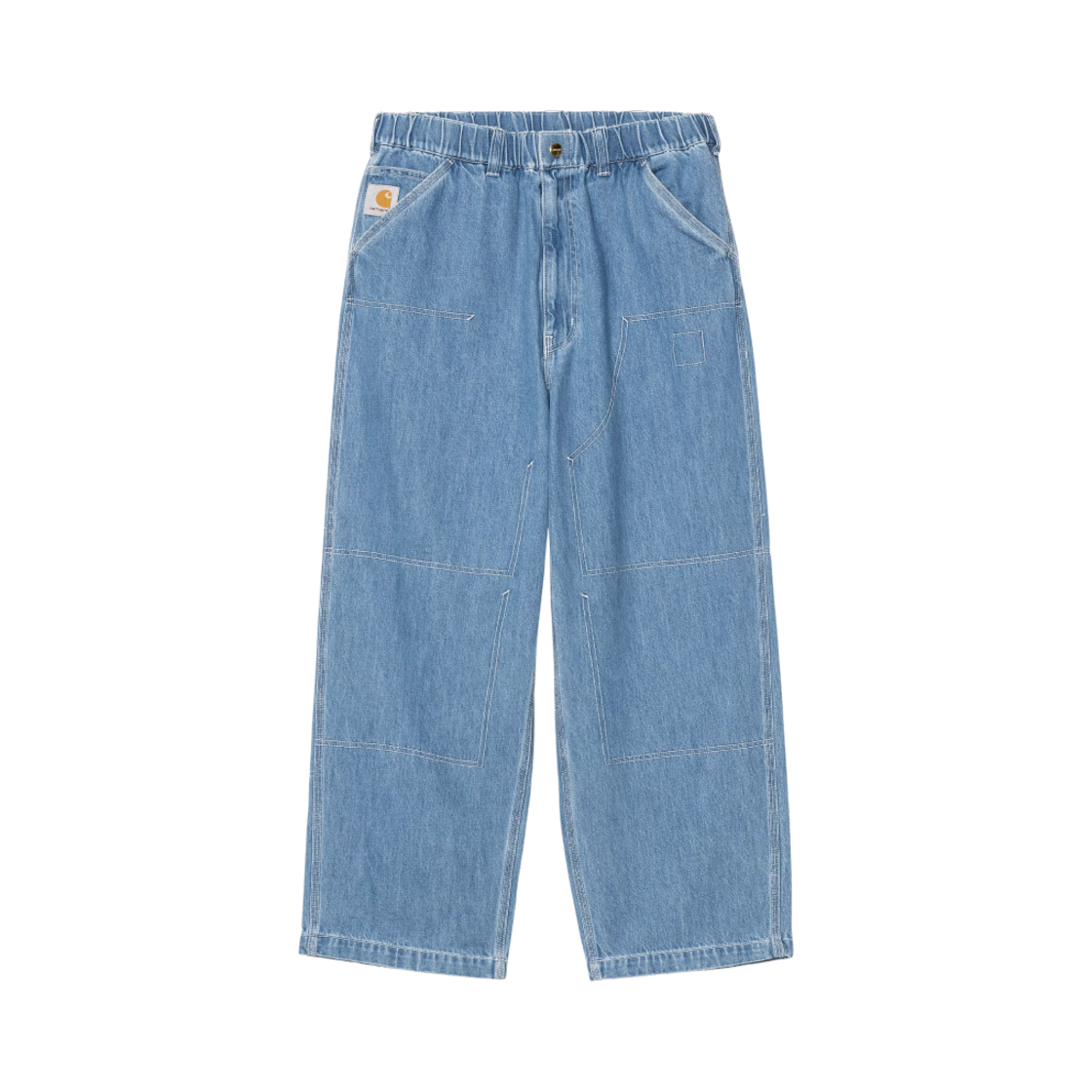 칼하트 WIP x 인빈시블 리무브드 포켓 더블 니 팬츠 스톤 워시드 블루(Carhartt WIP x Invincible Removed Pocket Double Knee Pant Stone Washed Blue)