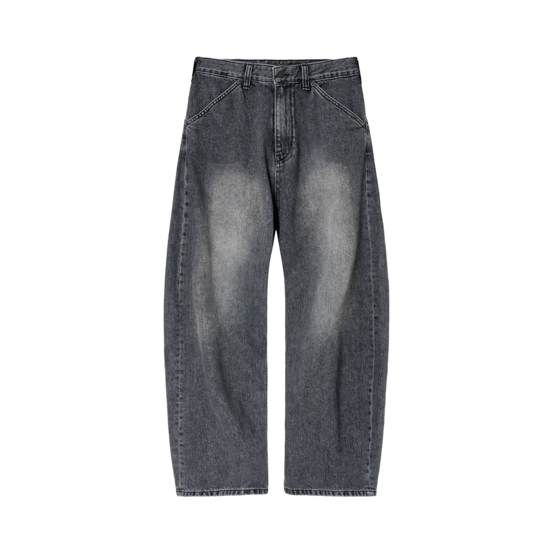 해칭룸 x 드래곤 길들이기 커브 진 드래곤 윙 애쉬 그레이(Hatchingroom x How To Train Your Dragon Curve Jeans Dragon Wing Ash Grey)