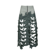 [KREAM 단독] ADSB Andersson Bell Women Laser-Cutting Long Skirt Khaki