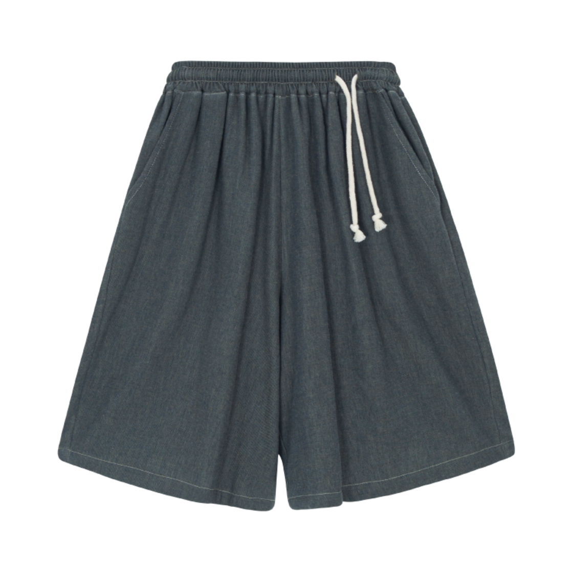 HR25SUMMER16 Hono Report Easy Half Pants Faded Denim