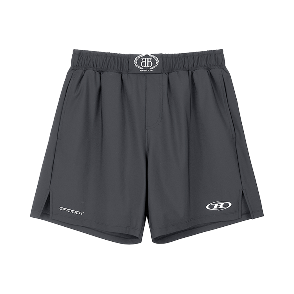 본투윈 심볼 B 트리코트 파이트 쇼츠 차콜
