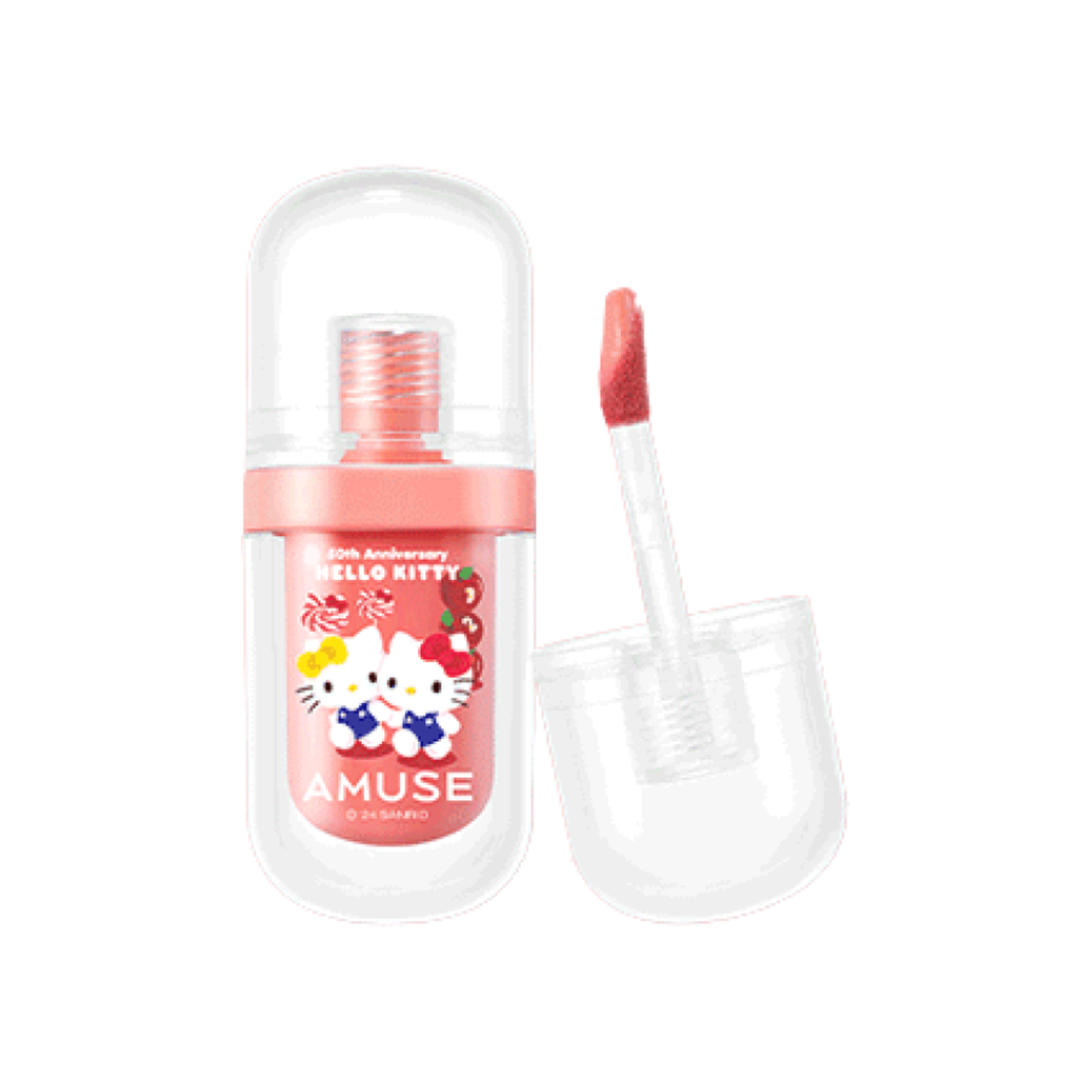 어뮤즈 x 헬로 키티 젤 핏 틴트 09 피치 코코(Amuse x Hello Kitty Jel-Fit Tint 09 Peach Coco)