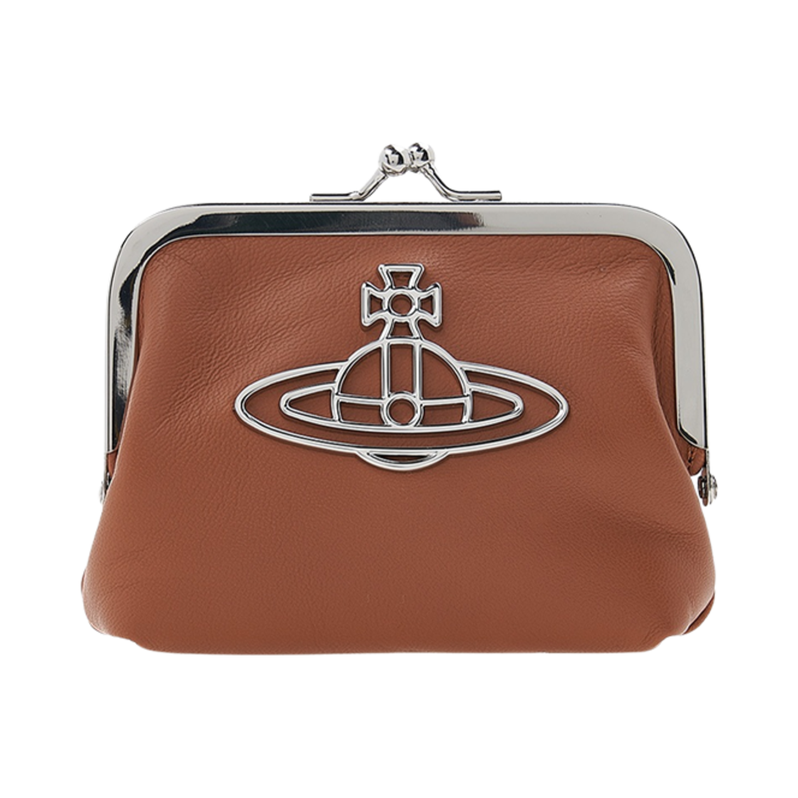 52010016-L001L-D405 Vivienne Westwood Nappa Frame Coin Purse Tan