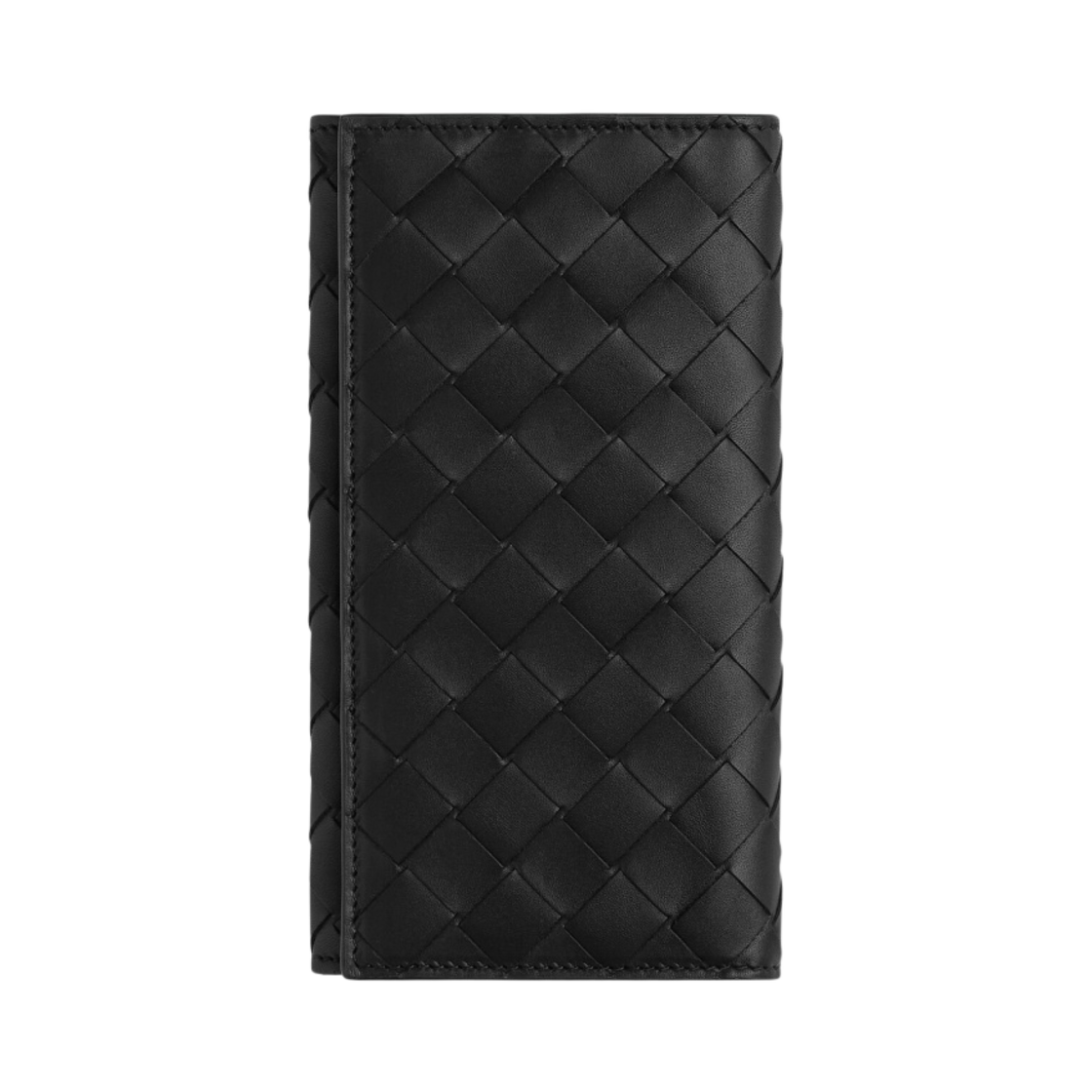 보테가 베네타 인트레치아토 장지갑 블랙 레드스톤(Bottega Veneta Long Intrecciato Wallet Black Redstone) - 1