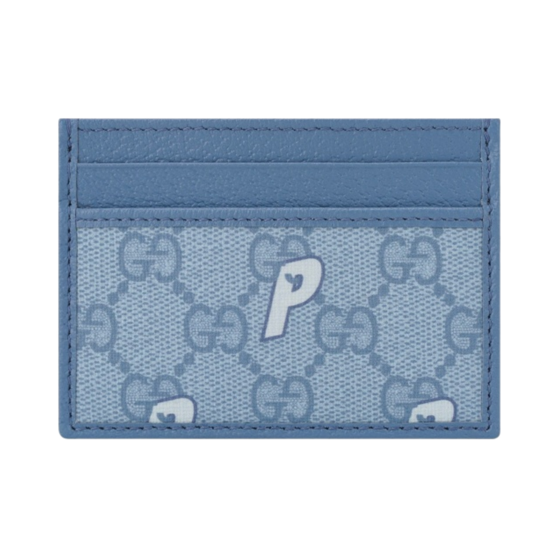 723148-FAAZK-4144 Palace x Gucci GG-P Supreme Card Case Pale Blue - 22FW