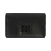Miu Miu Leather Card Holder Black