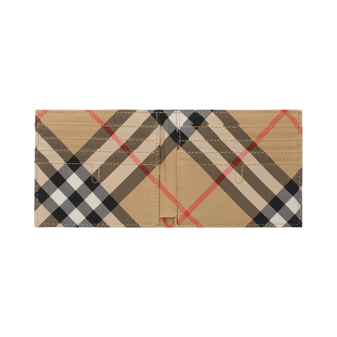버버리 EKD 체크 바이폴드 월렛 샌드(Burberry EKD Check Bifold Wallet Sand) - 2