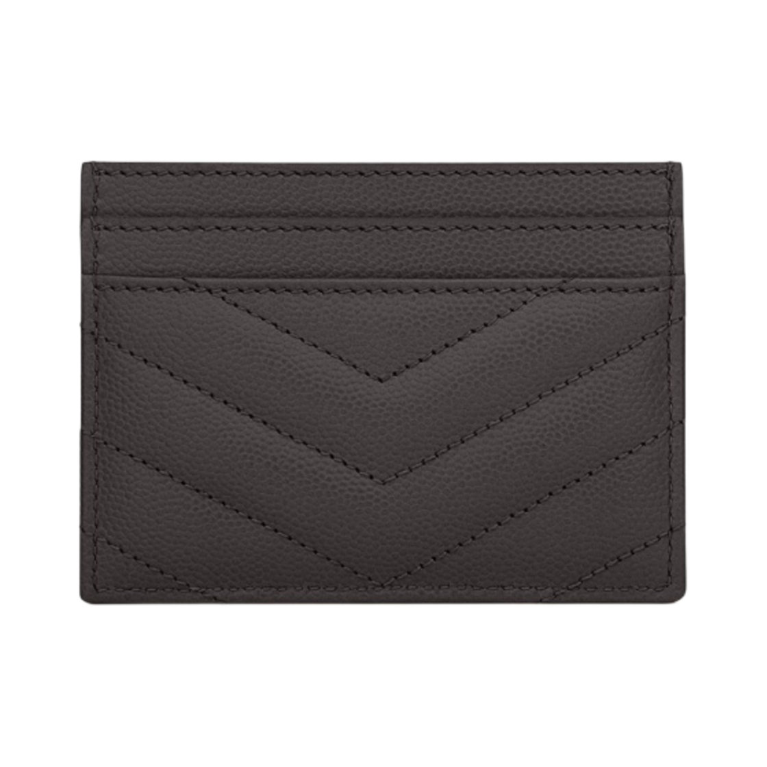 생로랑 그랑 드 뿌드르 텍스쳐드 마틀라세 레더 카산드라 마틀라세 카드 케이스 스톰(Saint Laurent Cassandre Matelasse Card Case in Grain De Poudre Embossed Leather Storm) - 2