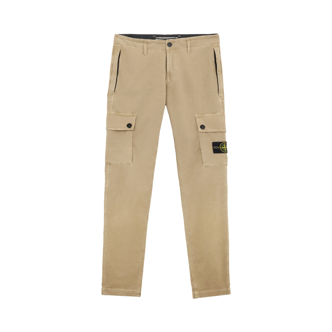 8115303L1-V0194 Stone Island 303L1 Stretch Broken Twill Organic Cotton Old Effect Slim Fit Cargo Pants Biscuit - 24FW