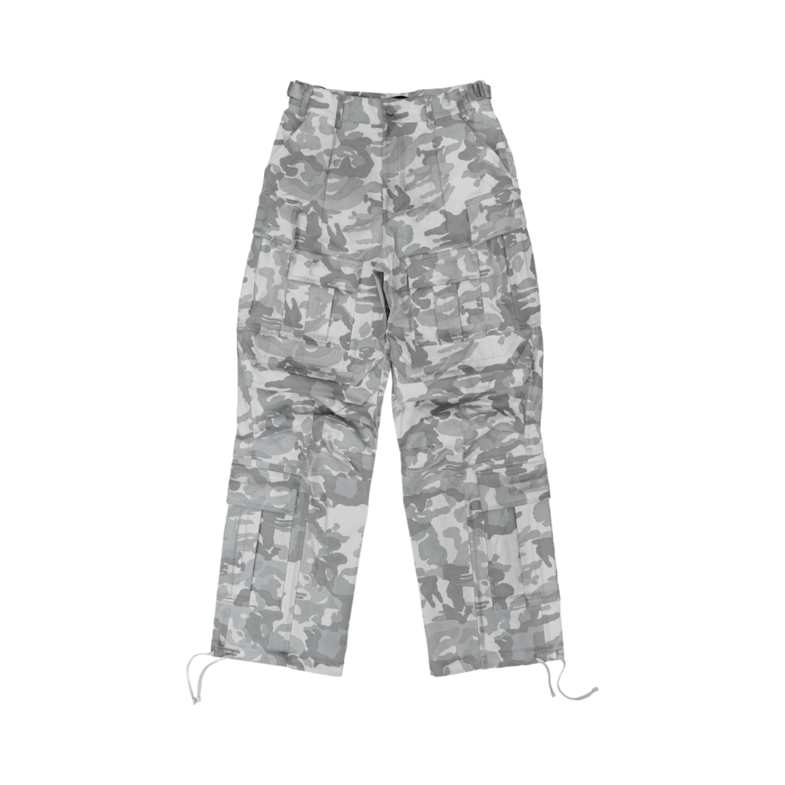 - Farfromwhat Far Camo Cargo Pants White