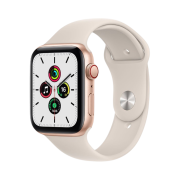 Apple Watch SE 44mm Cellular Gold Aluminum Case with Sport Band Starlight (Korean Ver.)