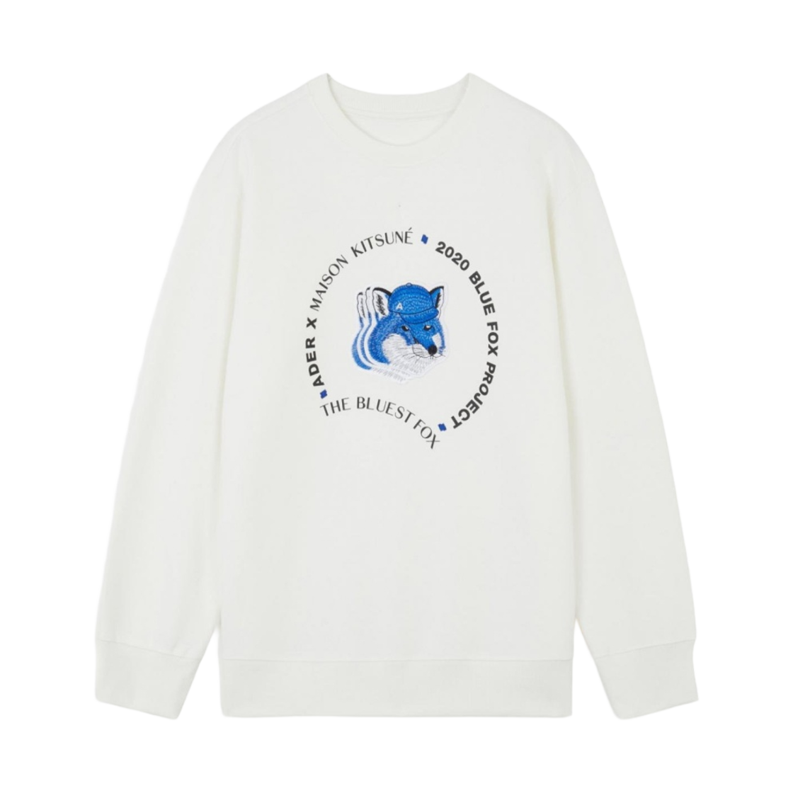 메종 키츠네 x 아더에러 트리플 폭스 헤드 스웨트셔츠 오프 화이트(Maison Kitsune x Ader Error Triple Fox Head Sweatshirt Off White)