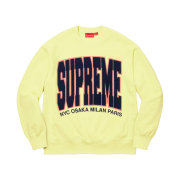 Supreme Cities Arc Crewneck Pale Lime - 21FW