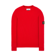 Stone Island 553C2 Full Rib Wool Crewneck Knit Red - 22FW