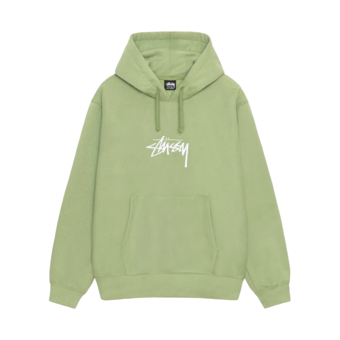 스투시 스탁 로고 아플리케 후드 모스(Stussy Stock Logo Applique Hoodie Moss) - 1