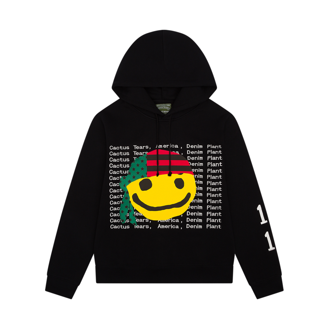데님 티어스 x CPFM 후드 블랙(Denim Tears x Cactus Plant Flea Market Hoodie Black)
