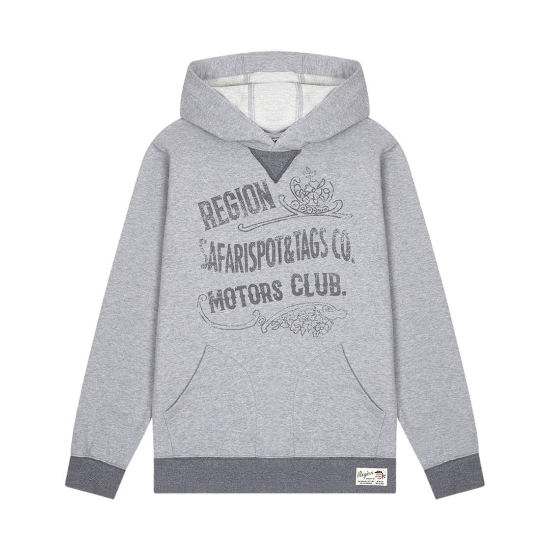 사파리스팟 1/2 레기온 모터스 클럽 펍 후디 그레이(Safarispot 1/2 Region Motors Club Pub Recipe Hoodie Gray)