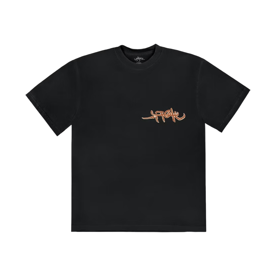 트래비스 스캇 유토피아 매뉴스크립트 티셔츠 블랙